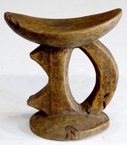Antique carved wood african - carved,