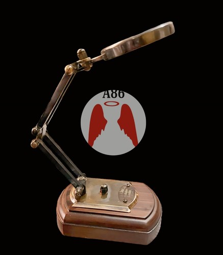 Brass magnifying glass - brass,