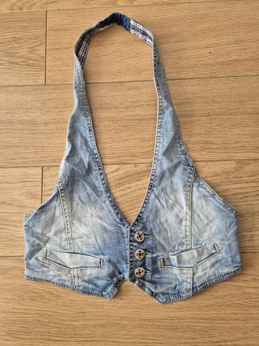 Y2k smagli jeans halterneck - smagli,