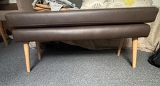 Faux Leather Bench with