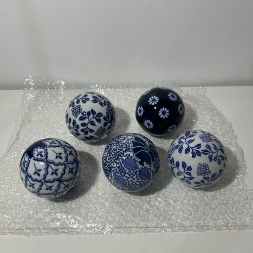 Set blue white floral - 5,