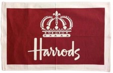 Harrods Red  Tea Towel 100% cotton new