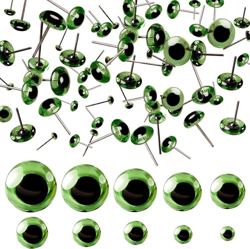 Glass eyes 100pcs - 100pcs, brown
