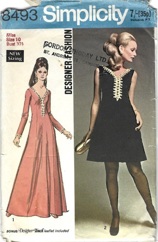 Vintage woman 1969 designer