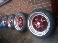 RH ZW3 18" x 8.5" & 10" 5x112 split rims with tyres 