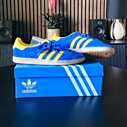 Adidas stockholm blue yellow - adidas, blue/yellow
