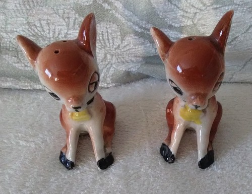Vintage bambi salt and pepper - vintage,