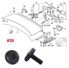 FIT FORD CAR SIDE SKIRT & SILL MOULDING FASTENER TORX BOLT/FLANGED NUT TRIM CLIP