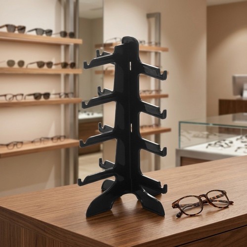 Glasses display stand black - display,