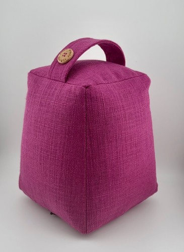 Handmade fabric doorstop with - handmade,