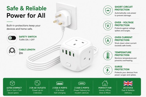 Extension lead with usb - lead, &
