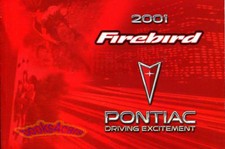 FIREBIRD 2001 MANUAL OWNERS
