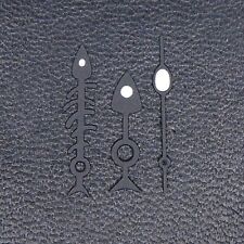 Black Fishbone Watch Hands