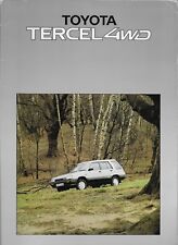1983 Toyota Tercel 4WD station wagon/estate car brochure + folder