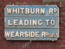 Photo 6x4 Old street sign, Whitburn Road, SE13 Lewisham  c2009