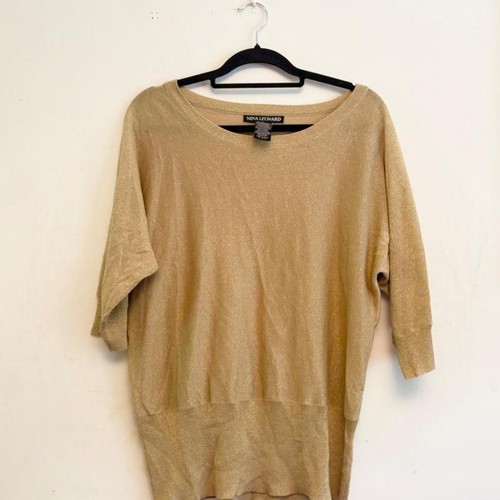 Gold sparkly lurex - sparkly, 3/4