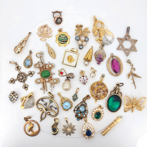 Vintage gold tone plated - gold,