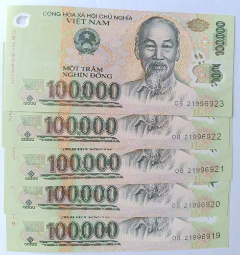 Vietnam dong 100k banknote unc - vietnam,