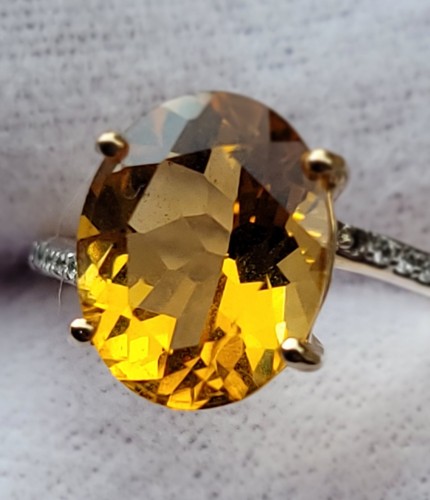 Rio golden citrine white - citrine,