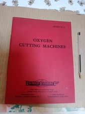 Vintage Catalogue Oxygen Cutting Machines. British Oxygen Co Ltd.