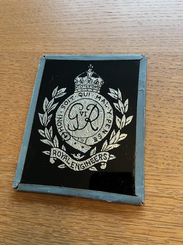 Vintage royal engineers glass - royal,
