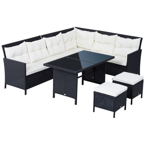 Garden rattan corner dining - corner,