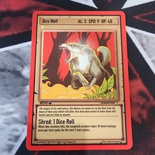 WARD TCG Dire Wolf 002 GEN 1