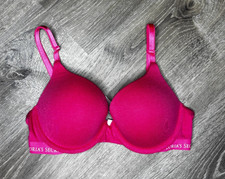 Victoria's Secret T-Shirt Push Up Bra Full Coverage Pink Size 32C