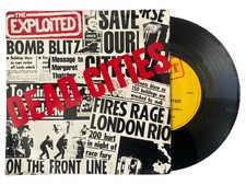 The Exploited - Dead Cities 7" Single Record SHH120 Secret 1981 Vg / Vg