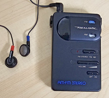 Vintage Realistic AM/FM Pocket Radio Model 12 182 Tested