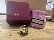 Gucci Ring Lion Head Ring Gold