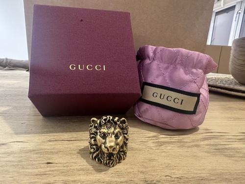 Gucci ring lion - gucci, head