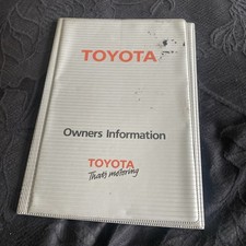 Retro Toyota Owners Information Pack Wallet 80’s  1980s 90’s Celica Corolla