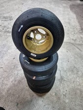 TONY KART AXJ ALLOY WHEELS / RIMS 110 / 145 mm with Vega for 950mm Rookie