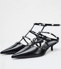 Zara women’s black heels sandals size 39/6