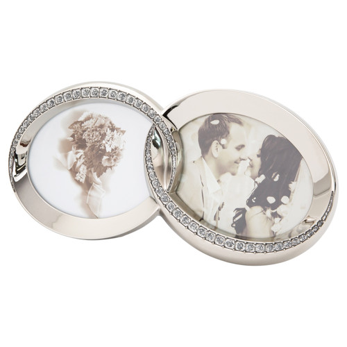 Double heart silver picture - double,