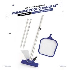 BESTWAY 80" MAINTENANCE SWIMMING POOL CLEANING KIT HAND HELD VACUUM SKIMMER