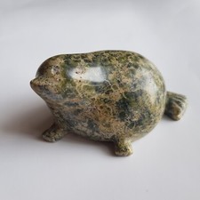 Canadian Inuit Eskimo soapstone seal art carved figure handcarved ethnographic