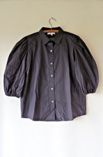 BNWT QVC Helene Berman Puff Sleeve Blouse Sz 12, Made in UK!