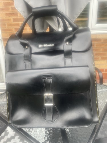 Martens large black leather - dr,