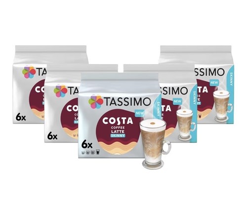 Costa skinny latte coffee pods - latte,
