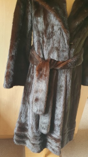 Real mink full length coat - mink, full-length
