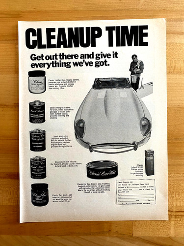 1970 print classic car - ad,