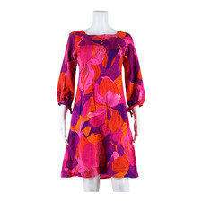 HAWAIIAN SURF Womens Shift Dress Pink Floral Knee Length S