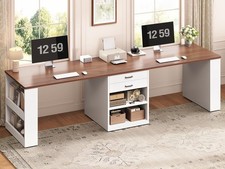 90.5" Long Office Desk with 2