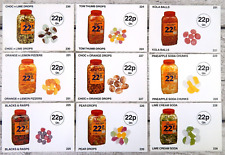 Vintage Lot 1980s ALMA Sweet Shop Shelf Talkers x9 Advertising Candy Sweets #2