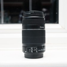 Canon EF-S 55-250mm f/4-5.6 IS II Telephoto EOS Camera Zoom Lens + Lens Caps