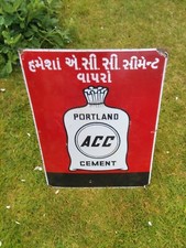 Vintage Portland Cement Enamel Sign