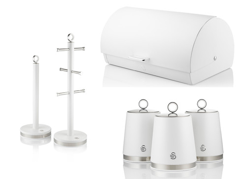 Swan serenity white bread bin - serenity,