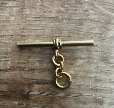 off set quality raw solid brass  t bar for pocket watch chain necklace waistcoat